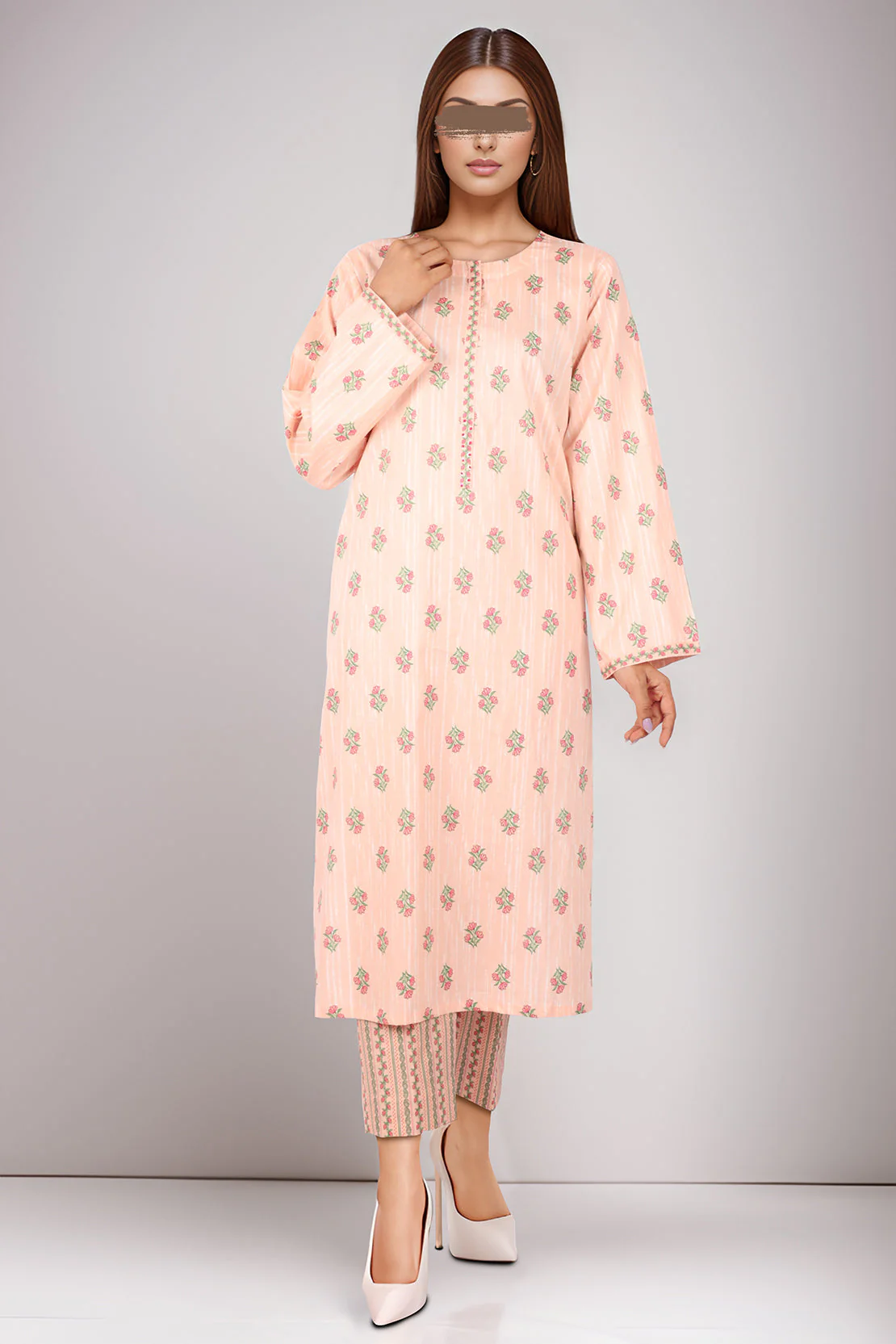 Printed Cambric Stitched 2 Piece (Shirt/Trouser) - Image 3