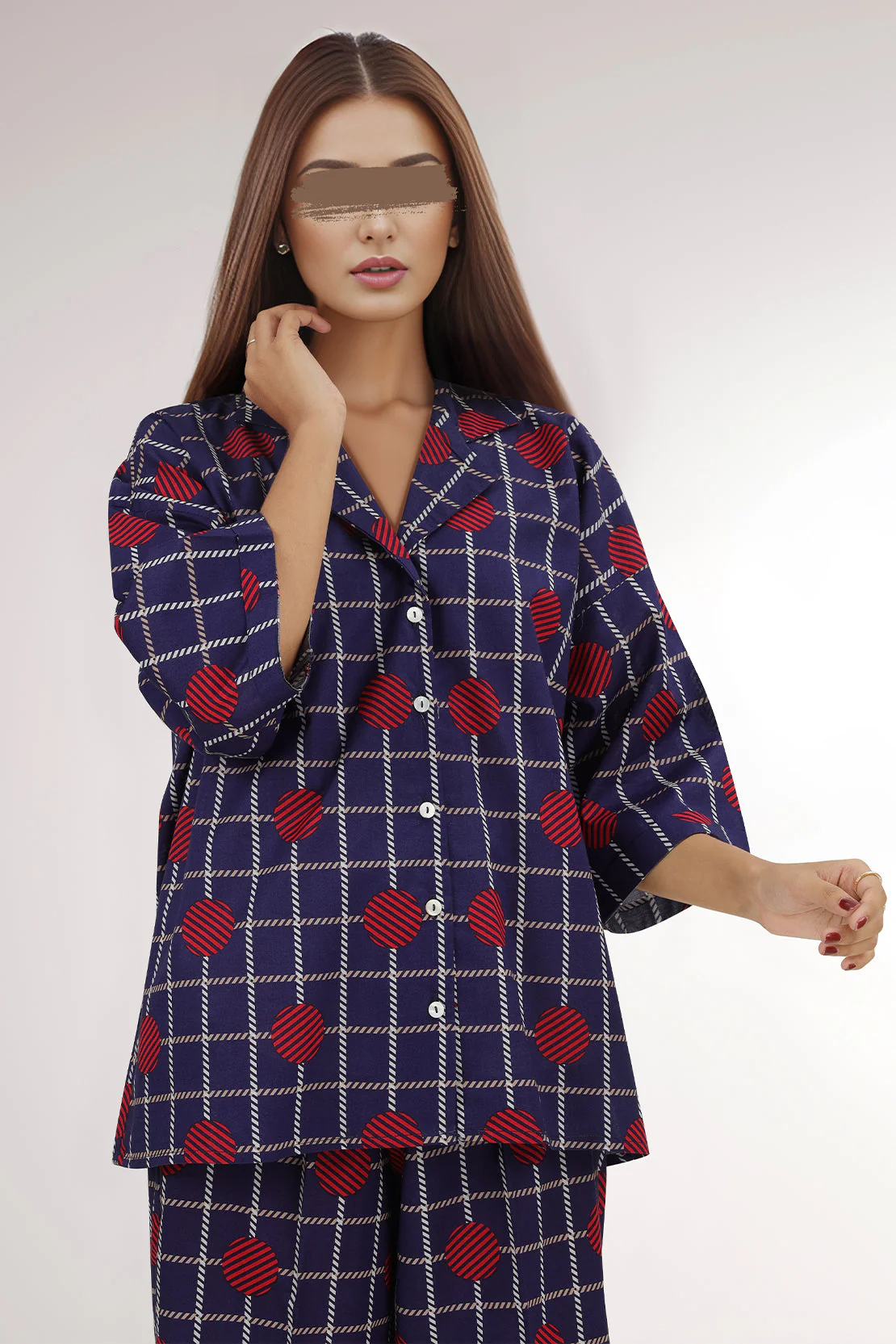 Printed Cambric Stitched 2 Piece (Shirt/Trouser) - Image 2