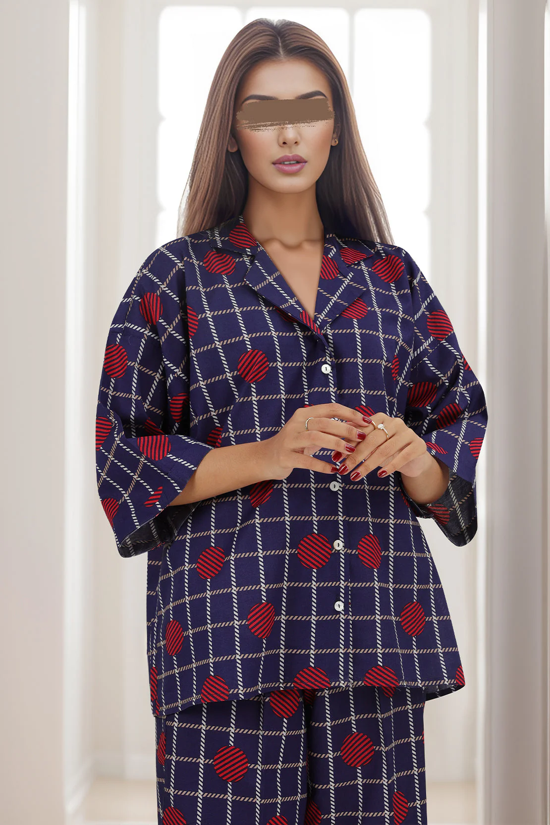Printed Cambric Stitched 2 Piece (Shirt/Trouser) - Image 3