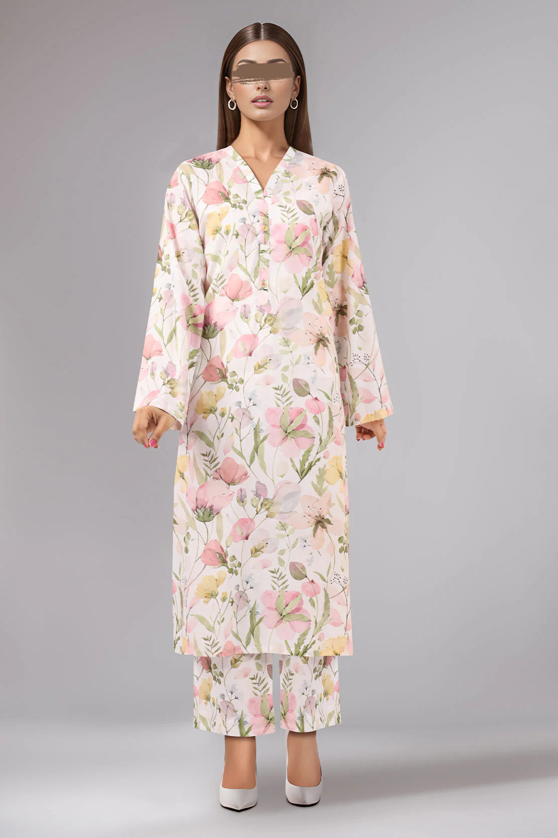 Printed Cambric Stitched 2 Piece (Shirt/Trouser) - Image 2