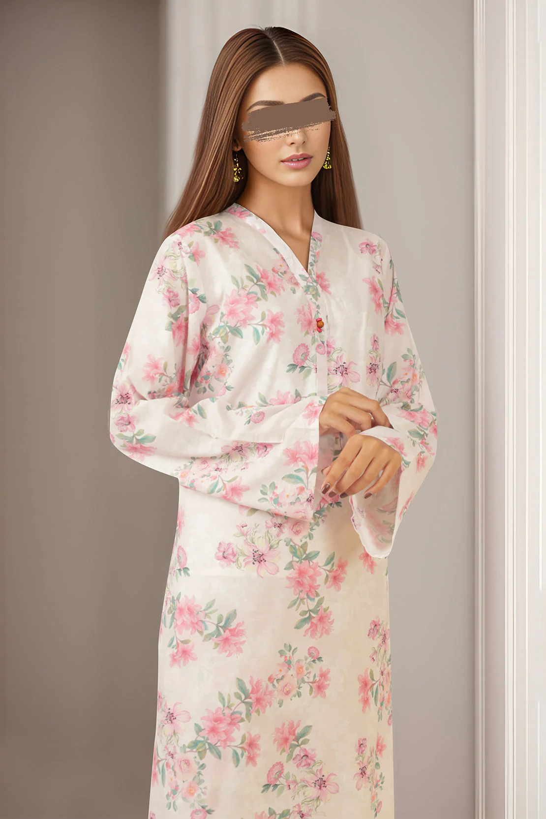 Printed Cambric Stitched 2 Piece (Shirt/Trouser) - Image 2