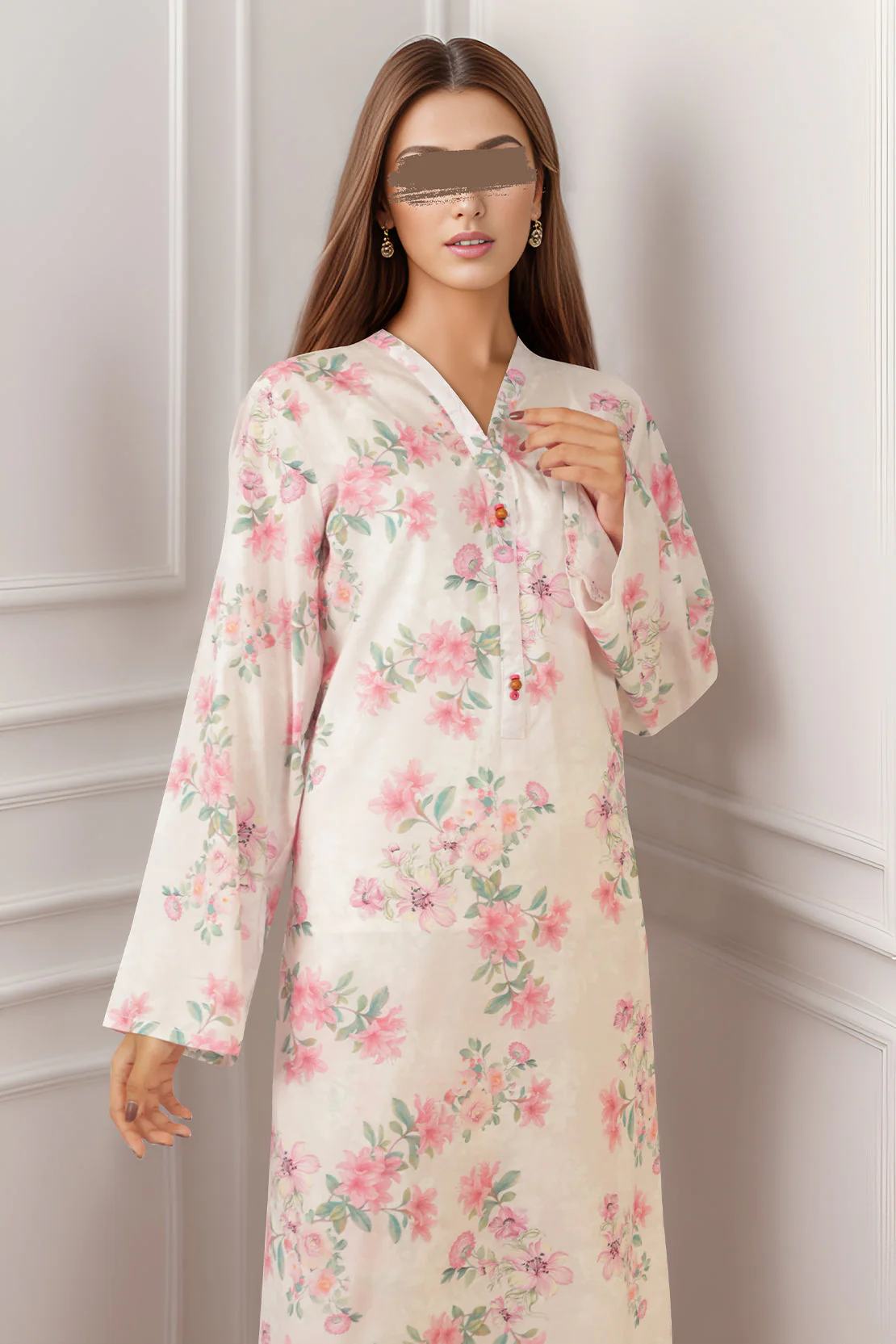 Printed Cambric Stitched 2 Piece (Shirt/Trouser) - Image 3