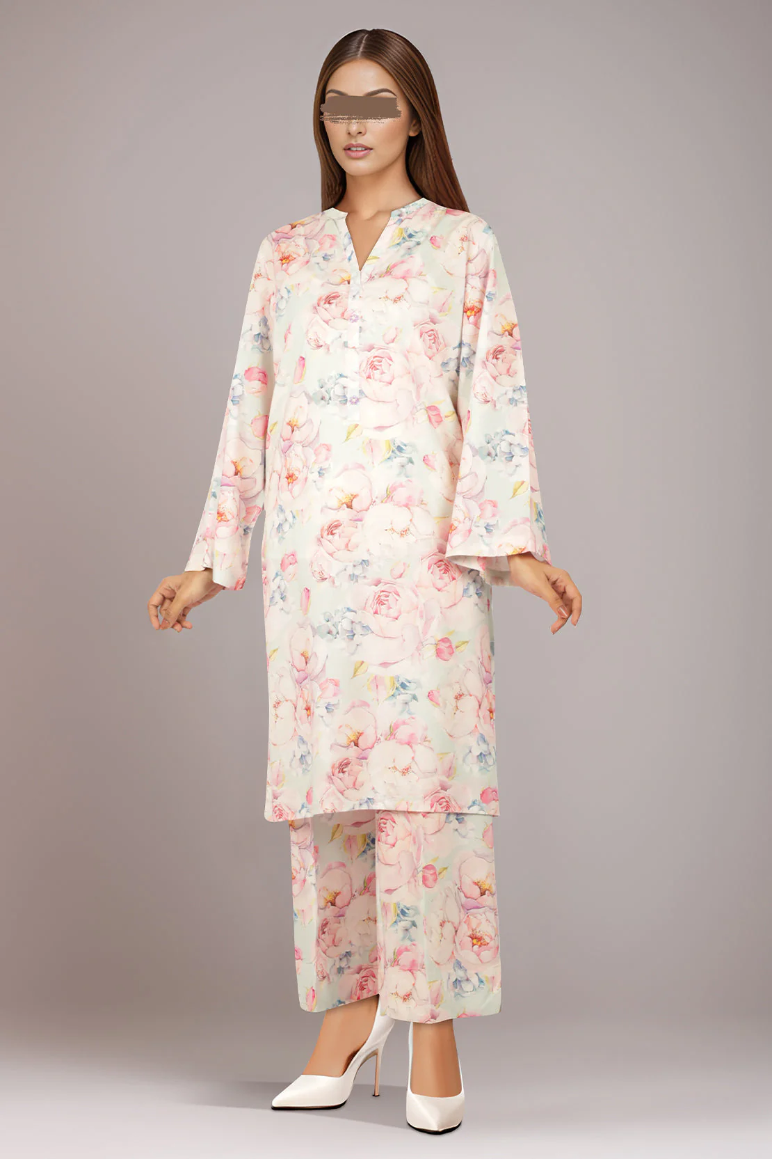Printed Cambric Stitched 2 Piece (Shirt/Trouser) - Image 2
