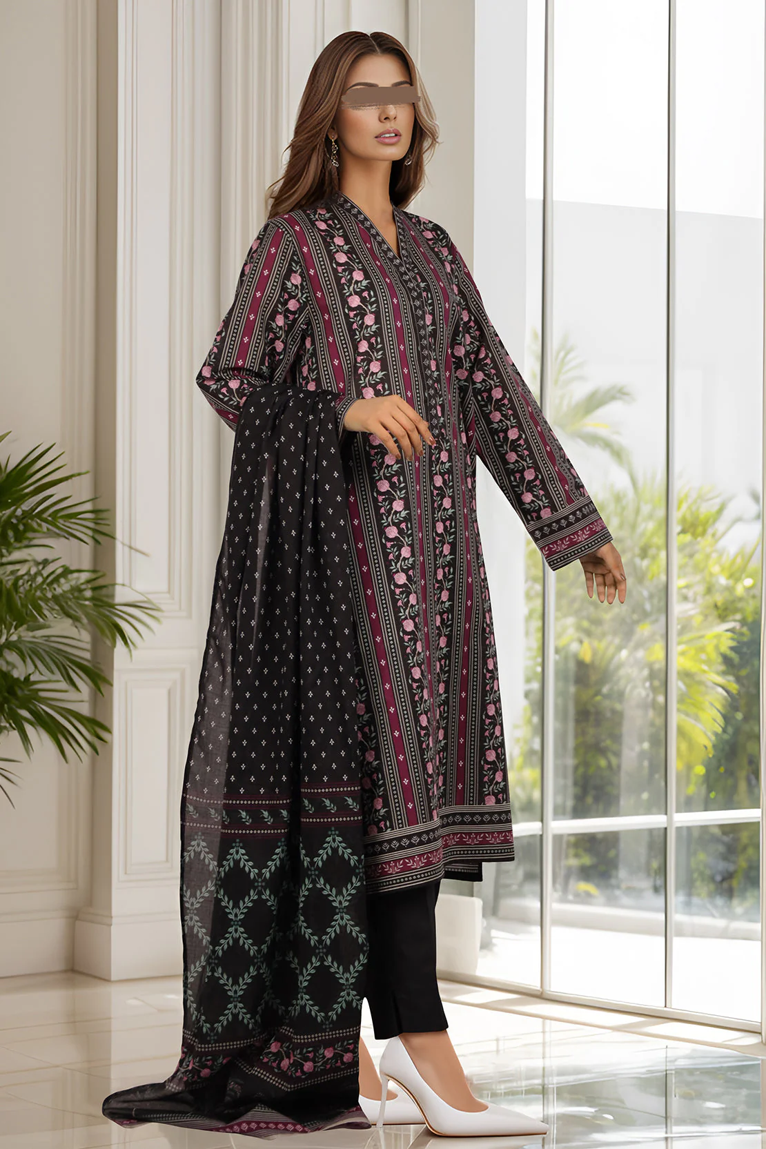 Printed Cambric Stitched 2 Piece (Shirt/Trouser) - Image 4