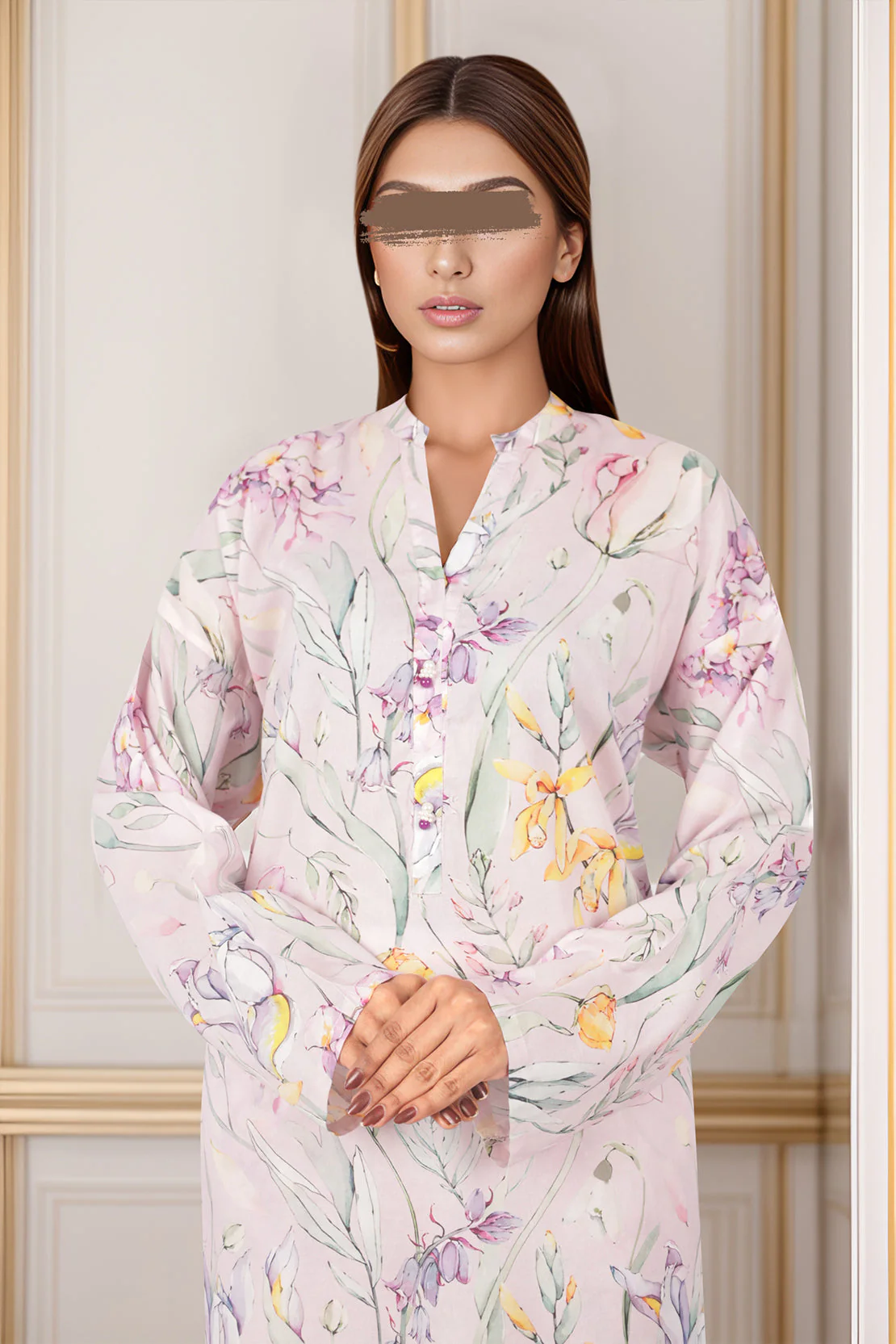 Printed Cambric Stitched 2 Piece (Shirt/Trouser) - Image 2