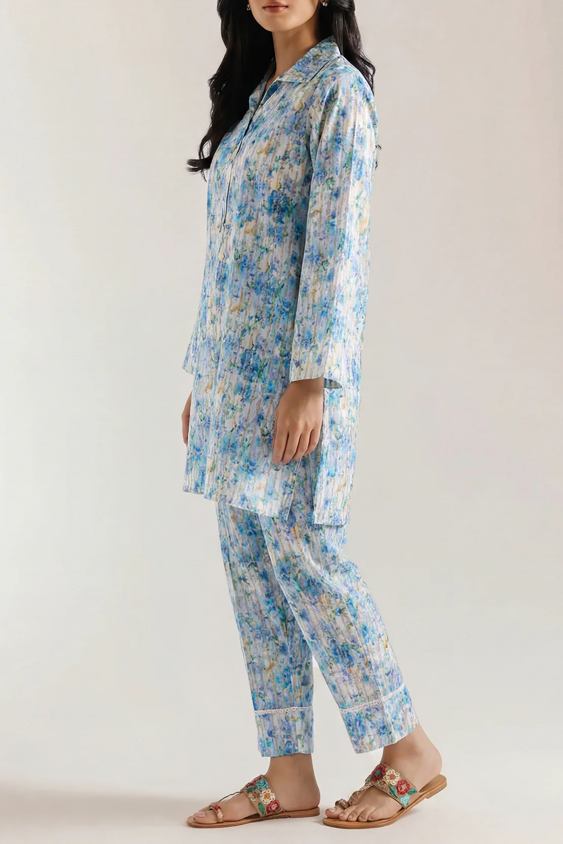 Printed Cambric Stitched 2 Piece (Shirt/Trouser) - Image 3