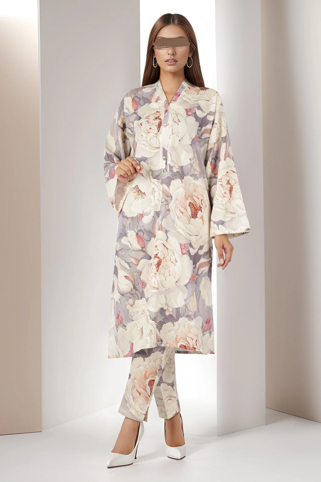 Printed Cambric Stitched 2 Piece (Shirt/Trouser) - Image 4