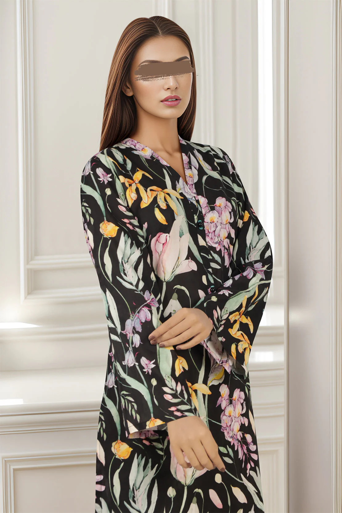 Printed Cambric Stitched 2 Piece (Shirt/Trouser) - Image 2