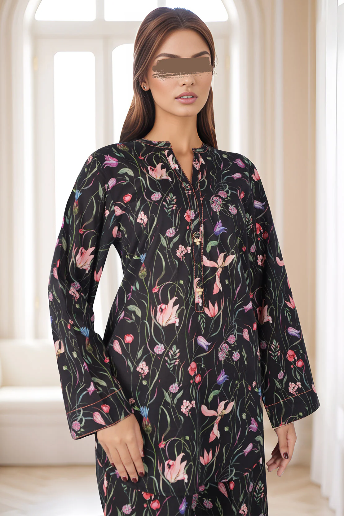 Printed Cambric Stitched 2 Piece (Shirt/Trouser) - Image 3
