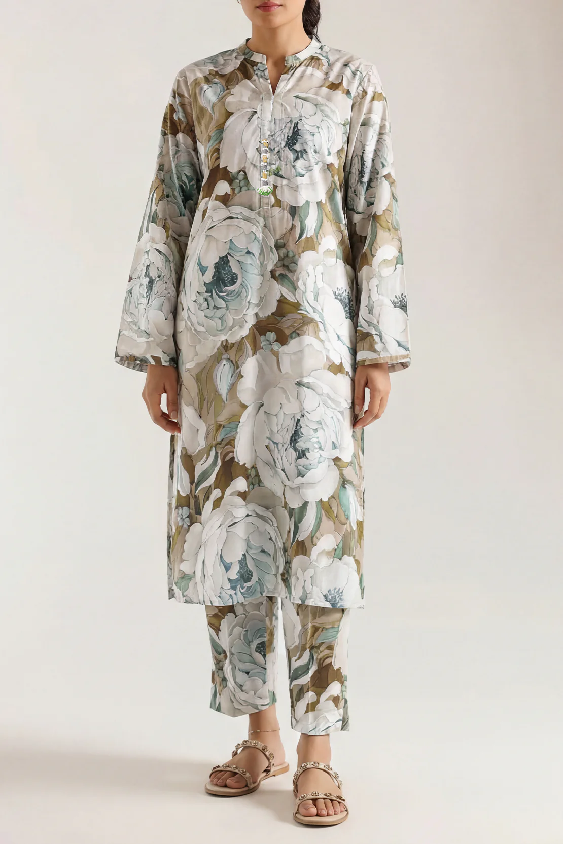 Printed Cambric Stitched 2 Piece (Shirt/Trouser)