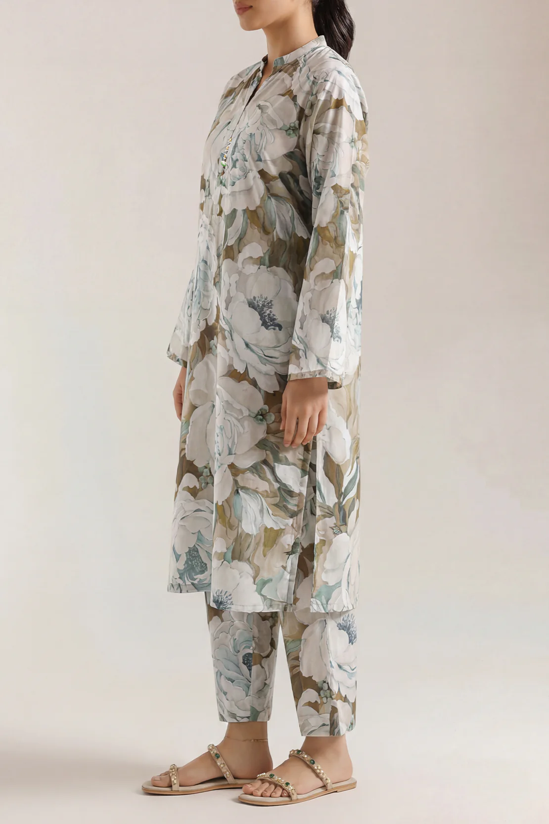 Printed Cambric Stitched 2 Piece (Shirt/Trouser) - Image 3