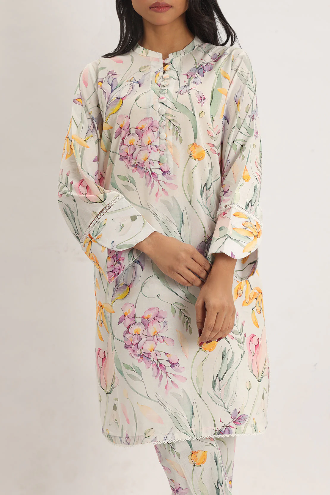 Printed Cambric Stitched 2 Piece (Shirt/Trouser) - Image 3