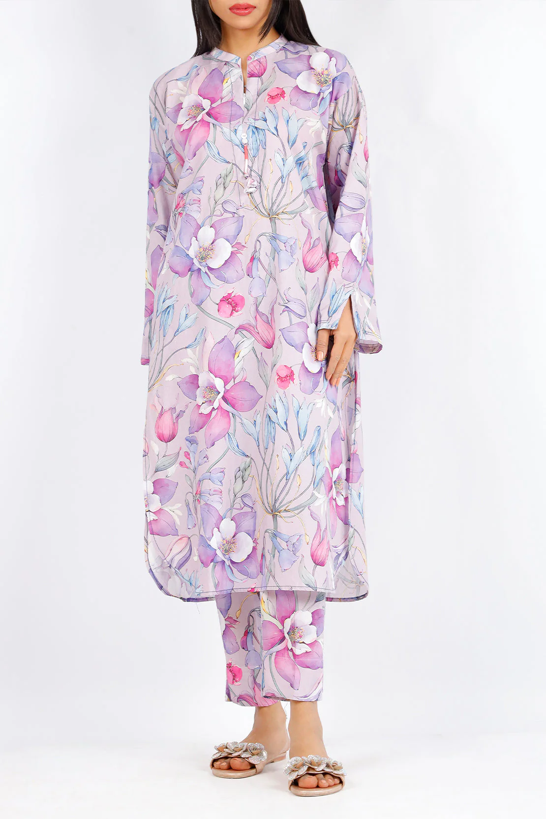 Printed Cambric Stitched 2 Piece (Shirt/Trouser)