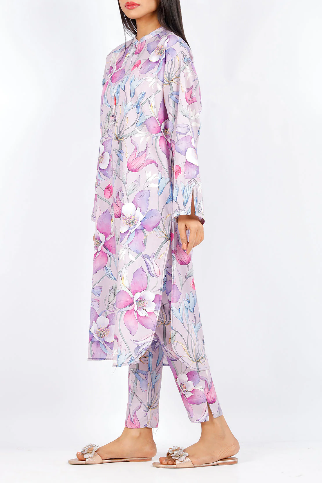 Printed Cambric Stitched 2 Piece (Shirt/Trouser) - Image 2