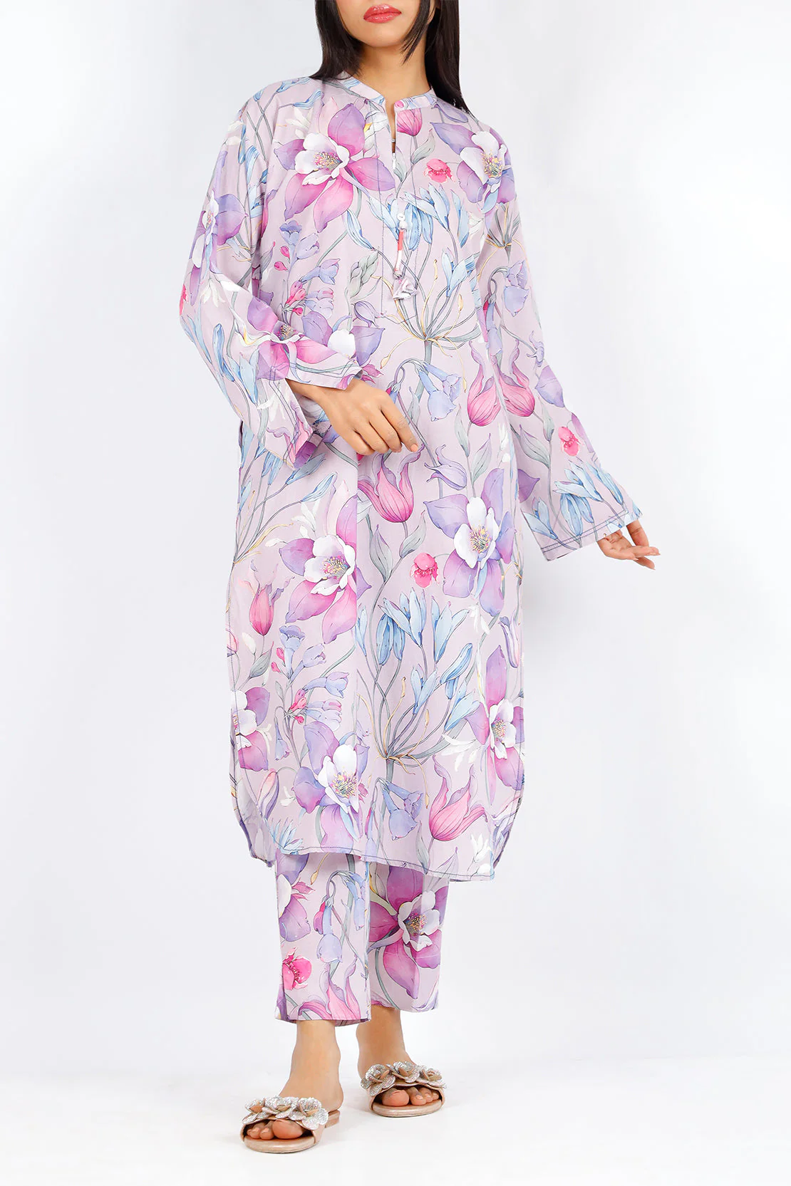 Printed Cambric Stitched 2 Piece (Shirt/Trouser) - Image 3