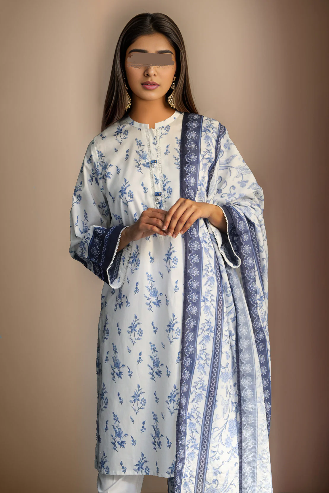 Printed Cambric Stitched 2 Piece (Shirt/Trouser) - Image 2