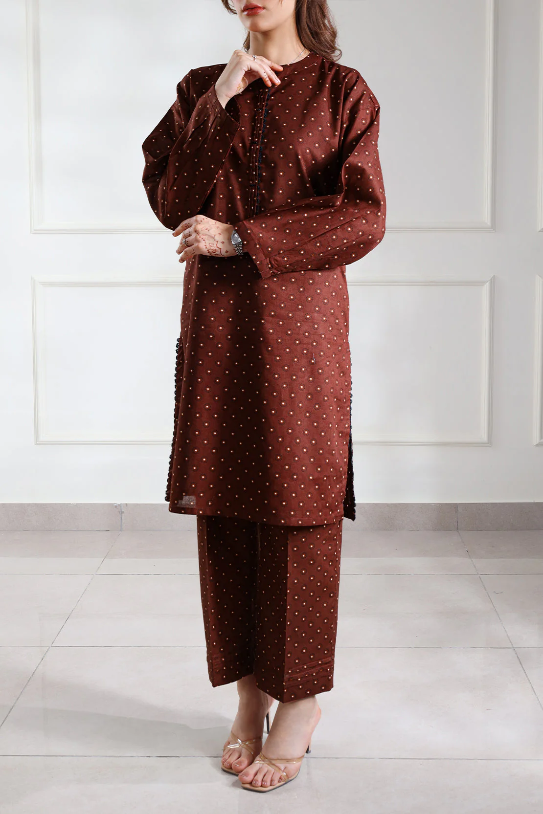 Printed Cambric Stitched 2 Piece (Shirt/Trouser) - Image 2