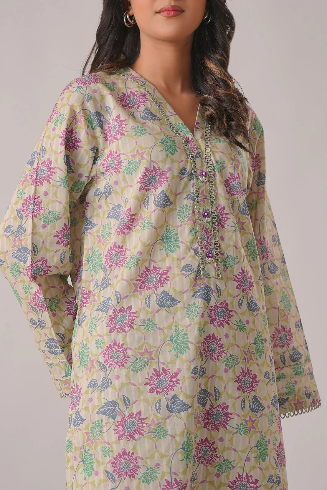 Printed Cambric Stitched 2 Piece (Shirt/Trouser) - Image 4