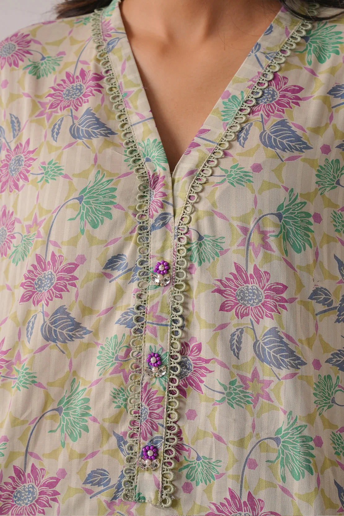 Printed Cambric Stitched 2 Piece (Shirt/Trouser) - Image 5