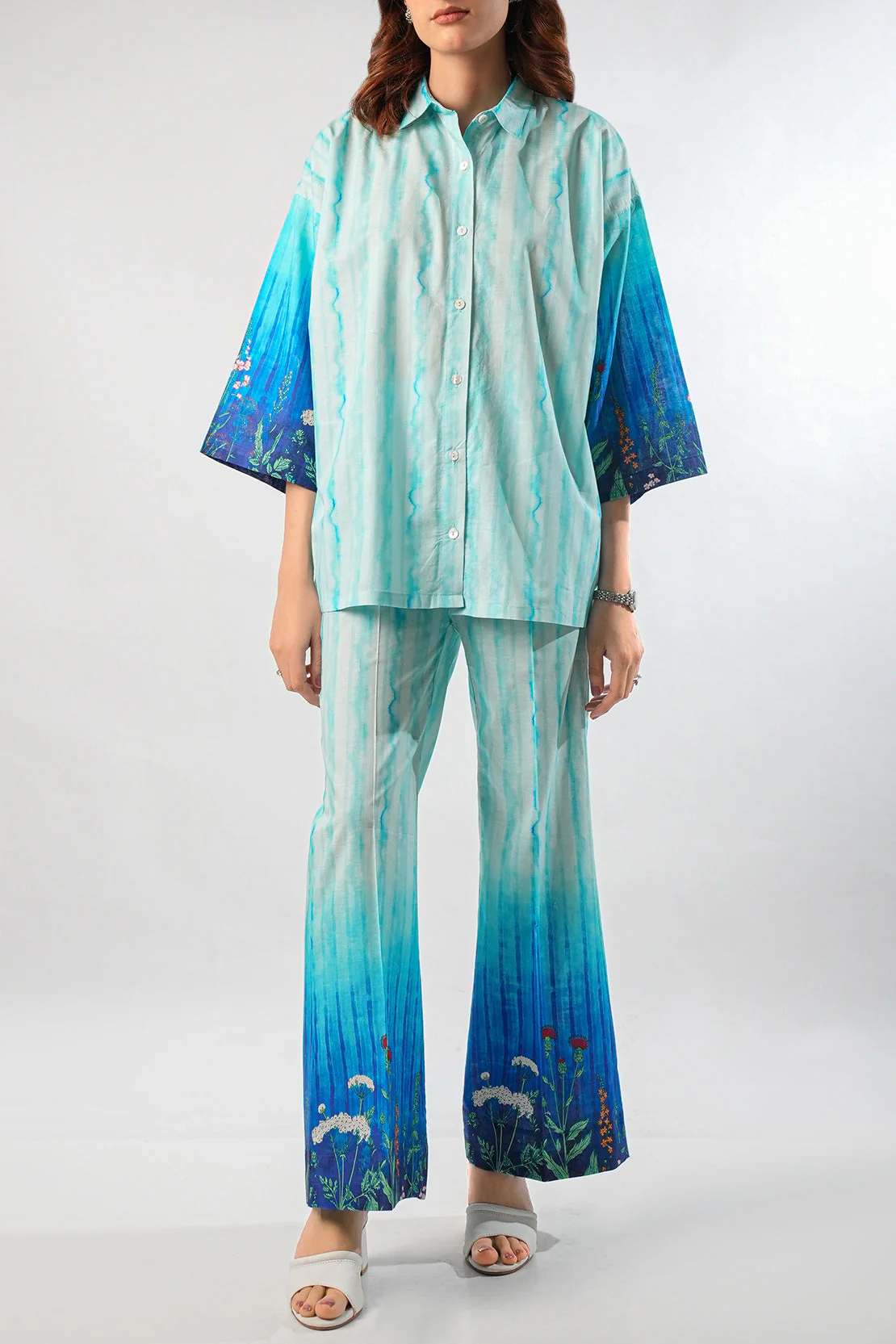 Printed Cambric Stitched 2 Piece (Shirt/Trouser) - Image 3
