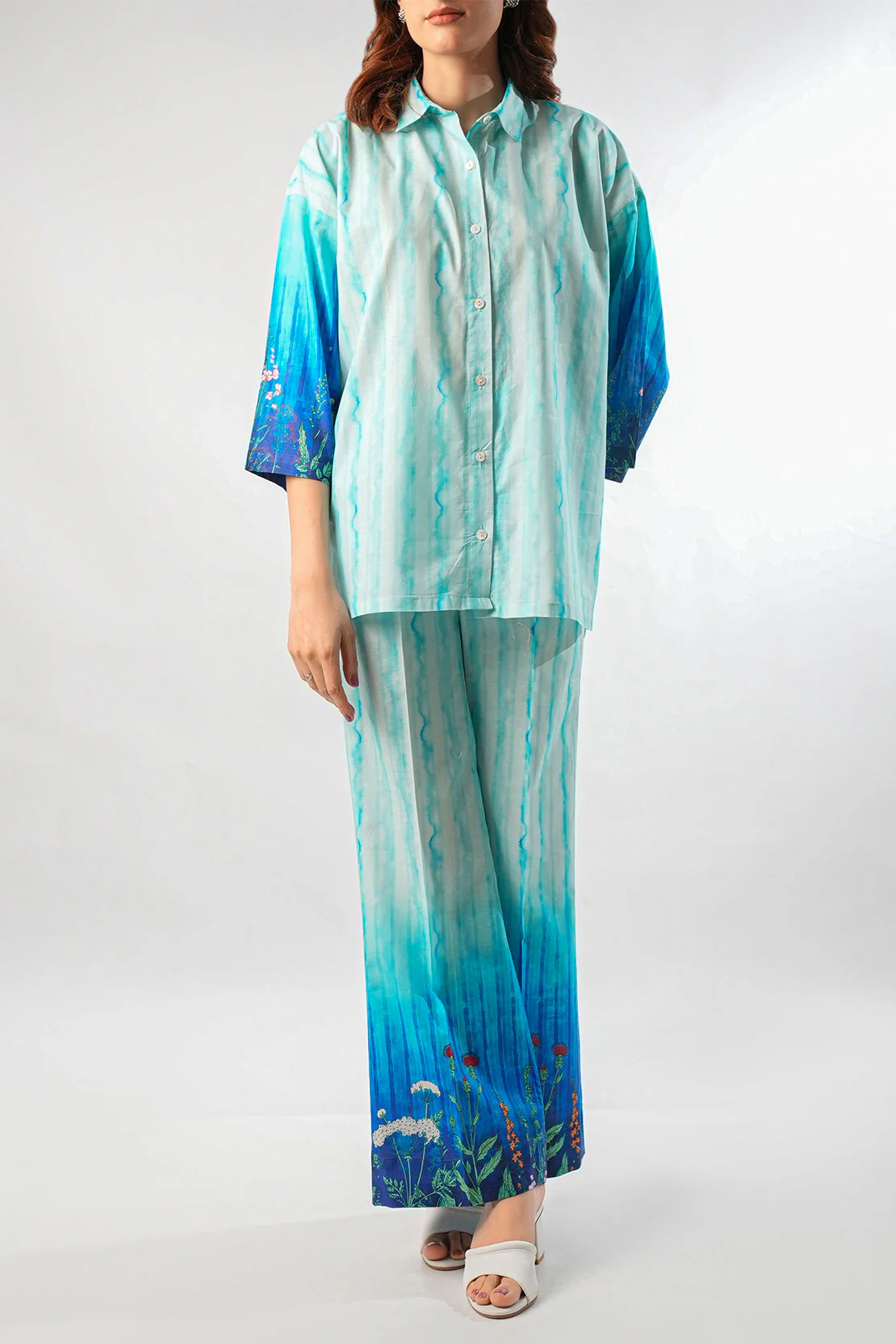 Printed Cambric Stitched 2 Piece (Shirt/Trouser) - Image 4