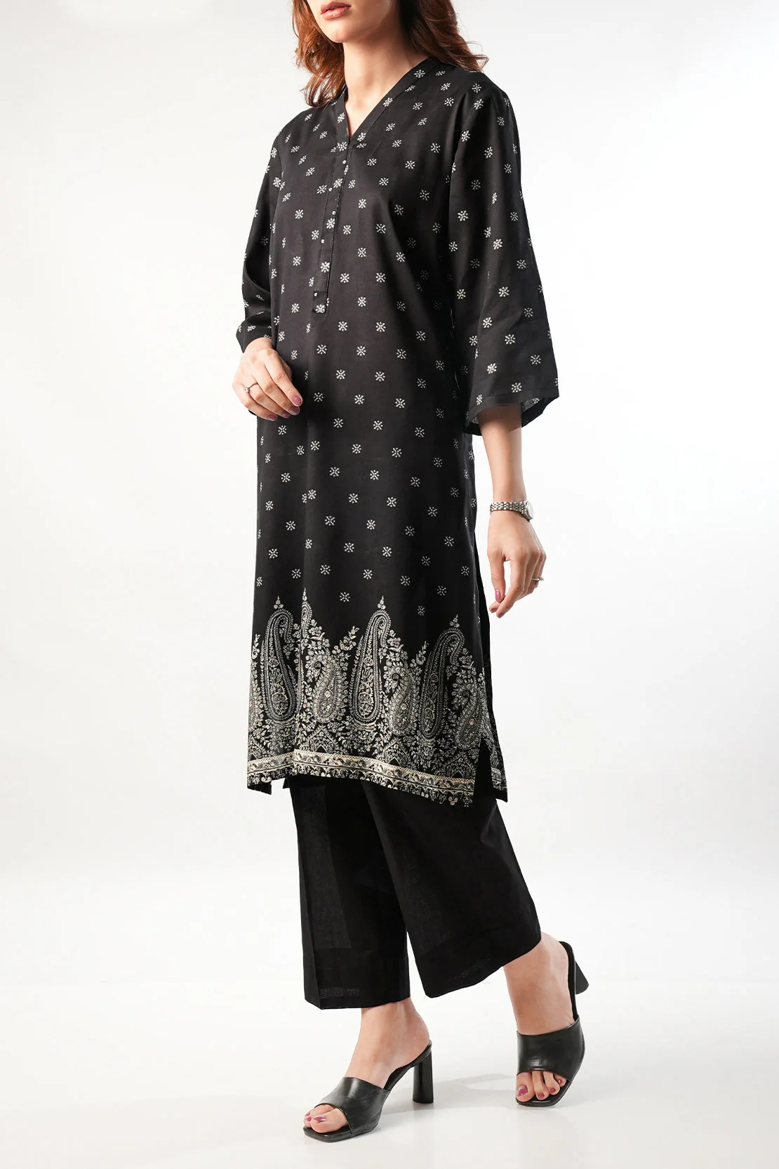 Printed Cambric Stitched 2 Piece (Shirt/Trouser) - Image 3