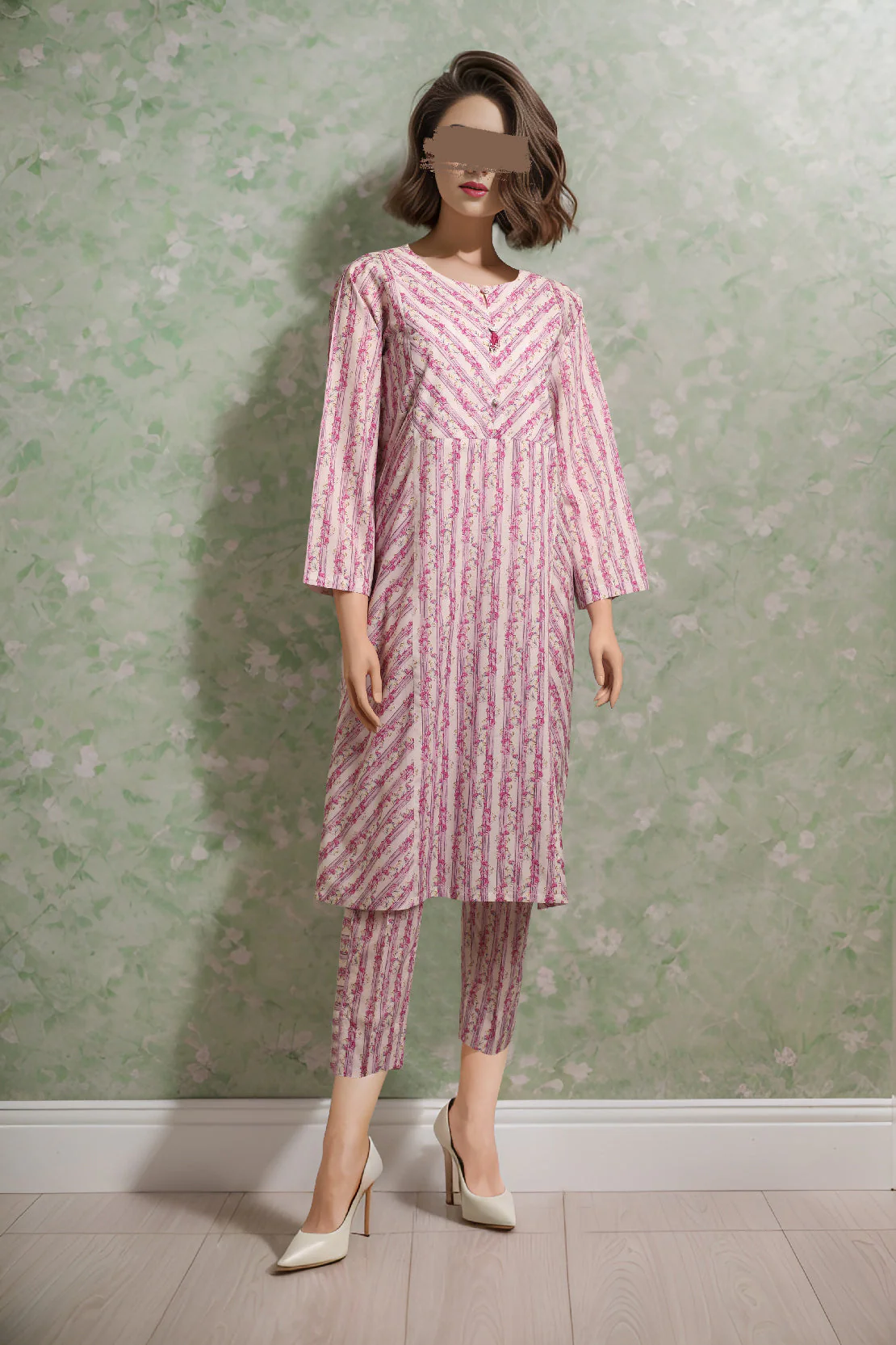 Printed Cambric Stitched 2 Piece (Shirt/Trouser)