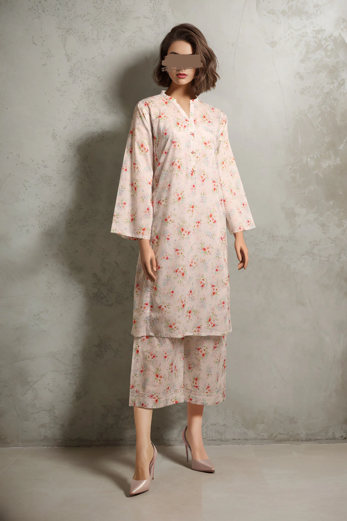 Printed Cambric Stitched 2 Piece (Shirt/Trouser)