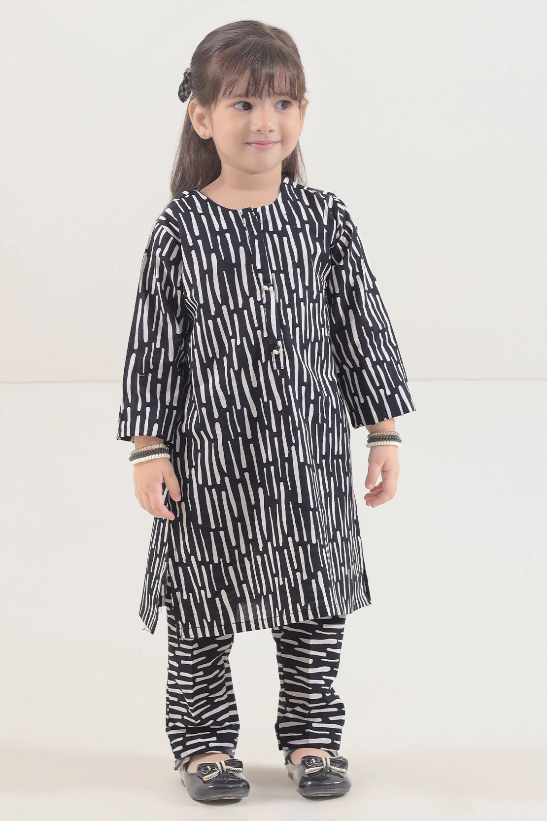 Printed Cambric Stitched 2 Piece (Shirt/Trouser) For Kids - Image 3