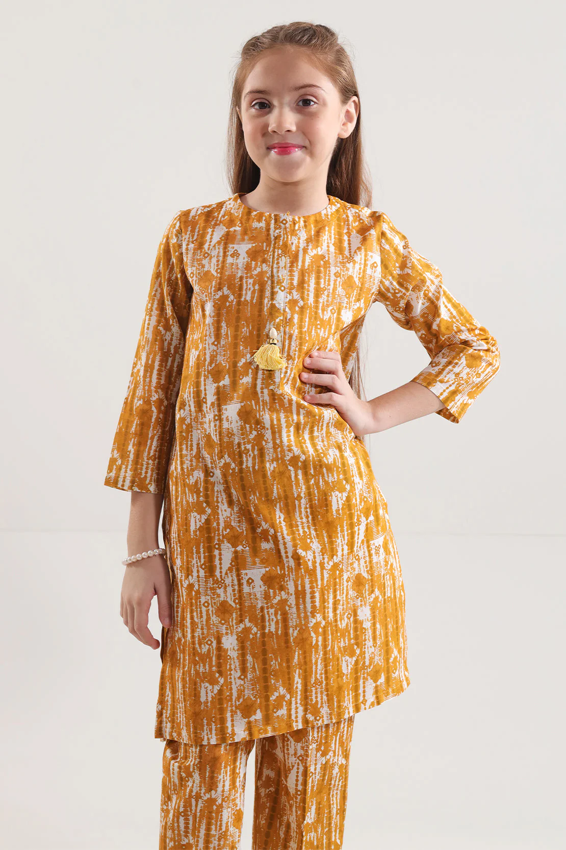 Printed Cambric Stitched 2 Piece (Shirt/Trouser) For Kids - Image 4