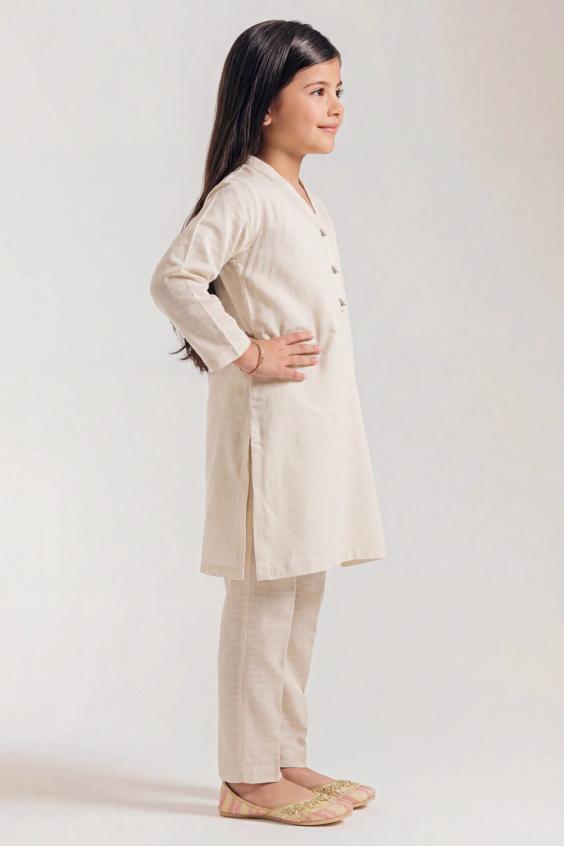 Printed Cambric Stitched 2 Piece (Shirt/Trouser) For Kids - Image 3