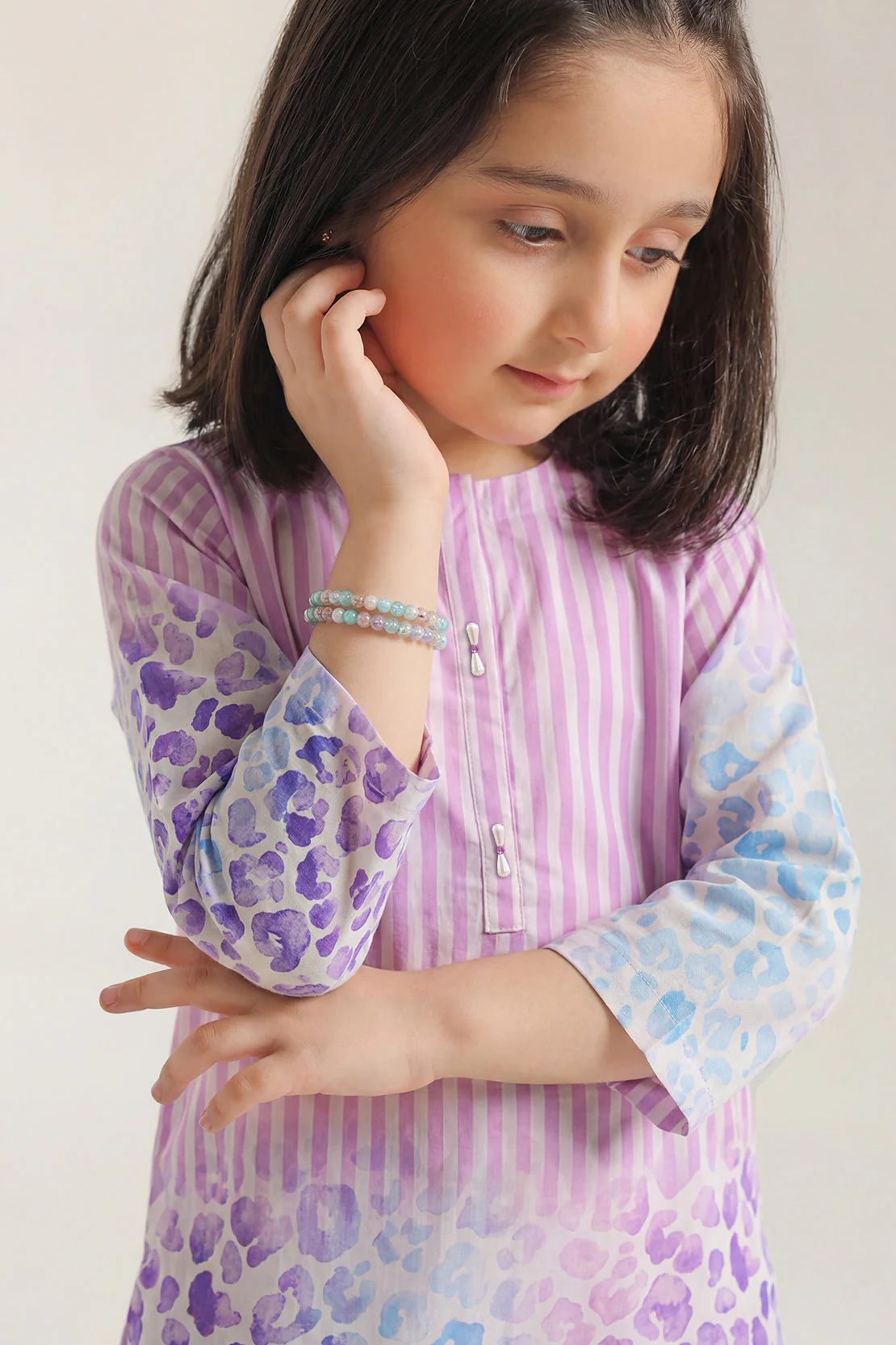 Printed Cambric Stitched 2 Piece (Shirt/Trouser) For Kids - Image 2