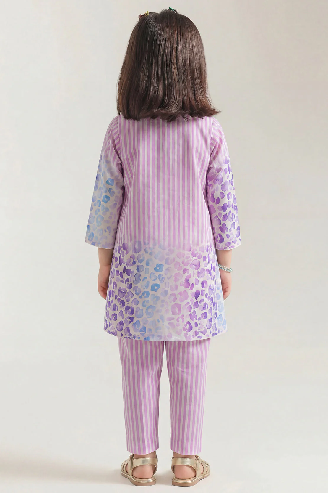 Printed Cambric Stitched 2 Piece (Shirt/Trouser) For Kids - Image 5