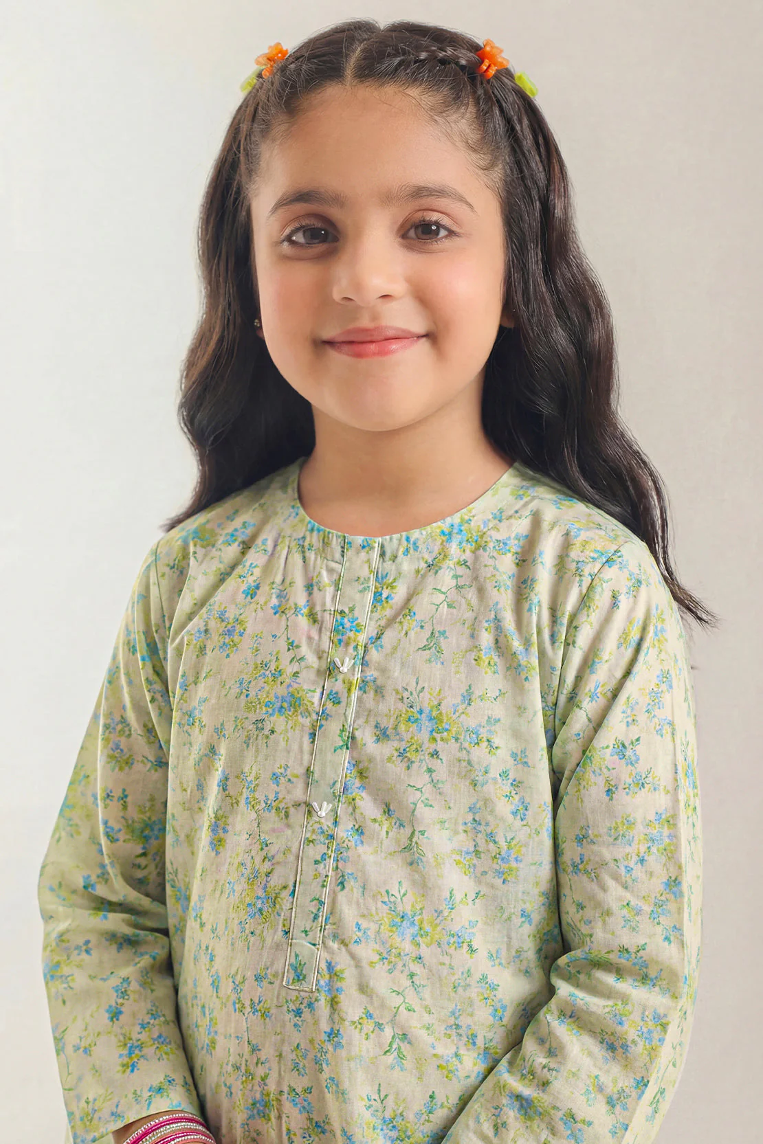 Printed Cambric Stitched 2 Piece (Shirt/Trouser) For Kids - Image 2