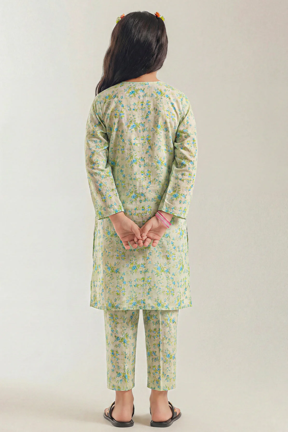 Printed Cambric Stitched 2 Piece (Shirt/Trouser) For Kids - Image 4