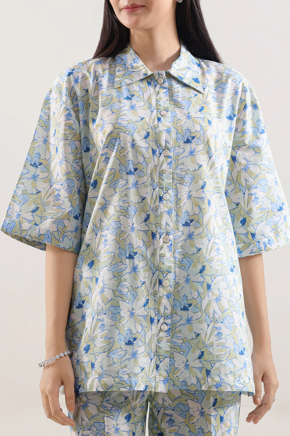 Printed Cambric Stitched 2 Piece (Shirt/Trouser) - Image 2