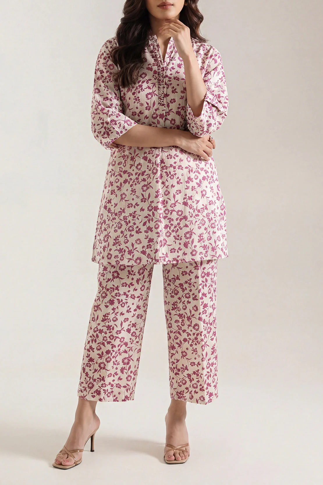 Printed Cambric Stitched 2 Piece (Shirt/Trouser)