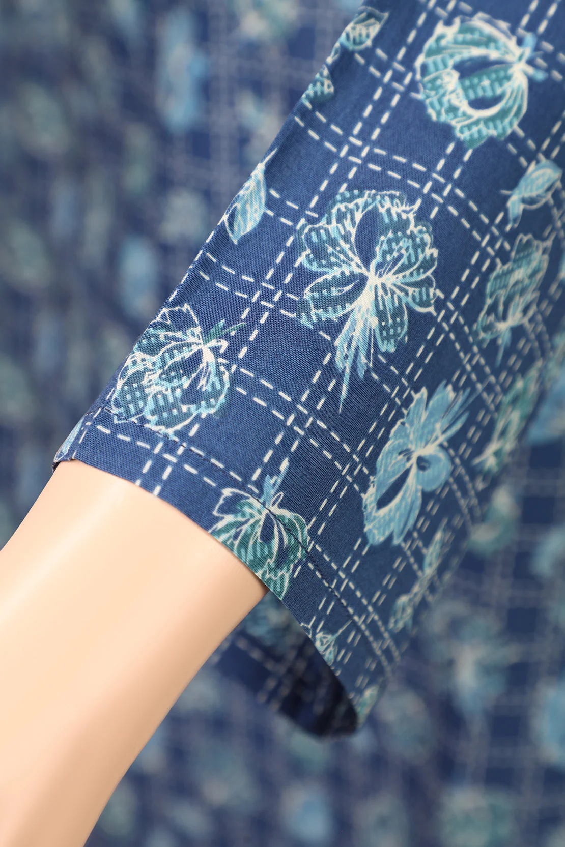 Printed Cambric Stitched Shirt - Image 4