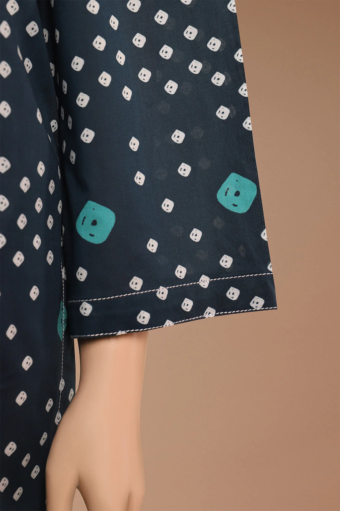 Printed Cambric Stitched Shirt - Image 3
