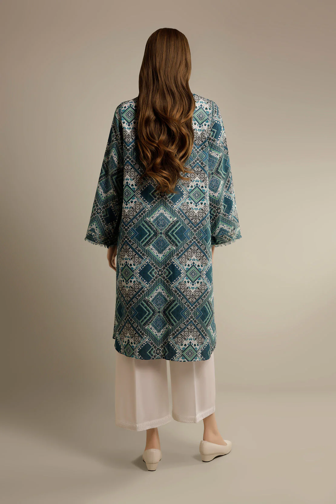 Printed Cambric Stitched Shirt - Image 2