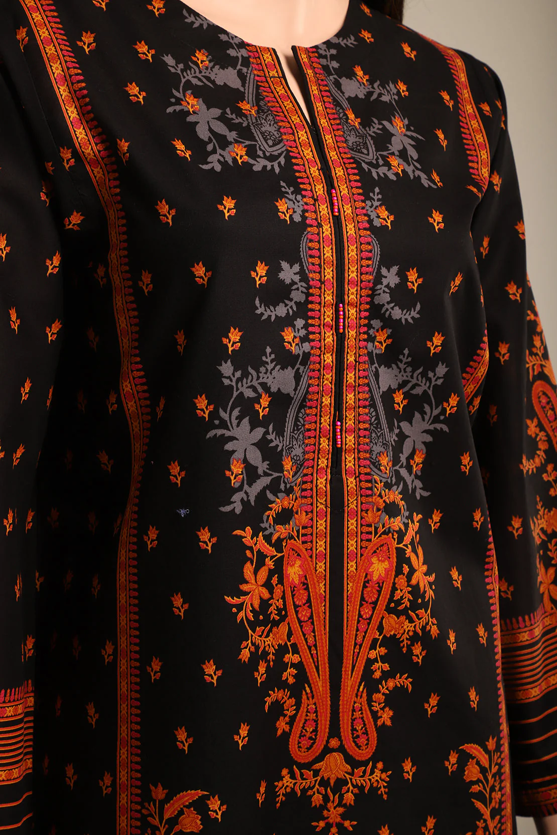 Printed Cambric Stitched Shirt - Image 3