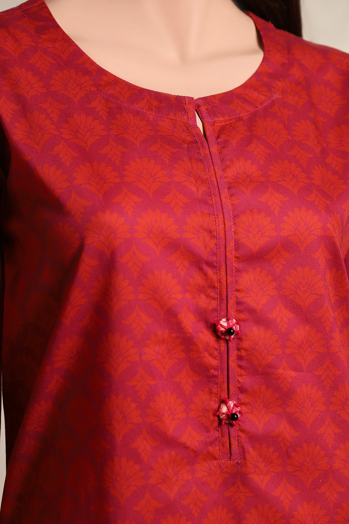 Printed Cambric Stitched Shirt - Image 4