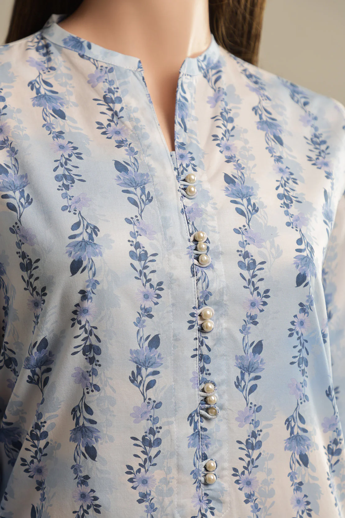 Printed Cambric Stitched Shirt - Image 2