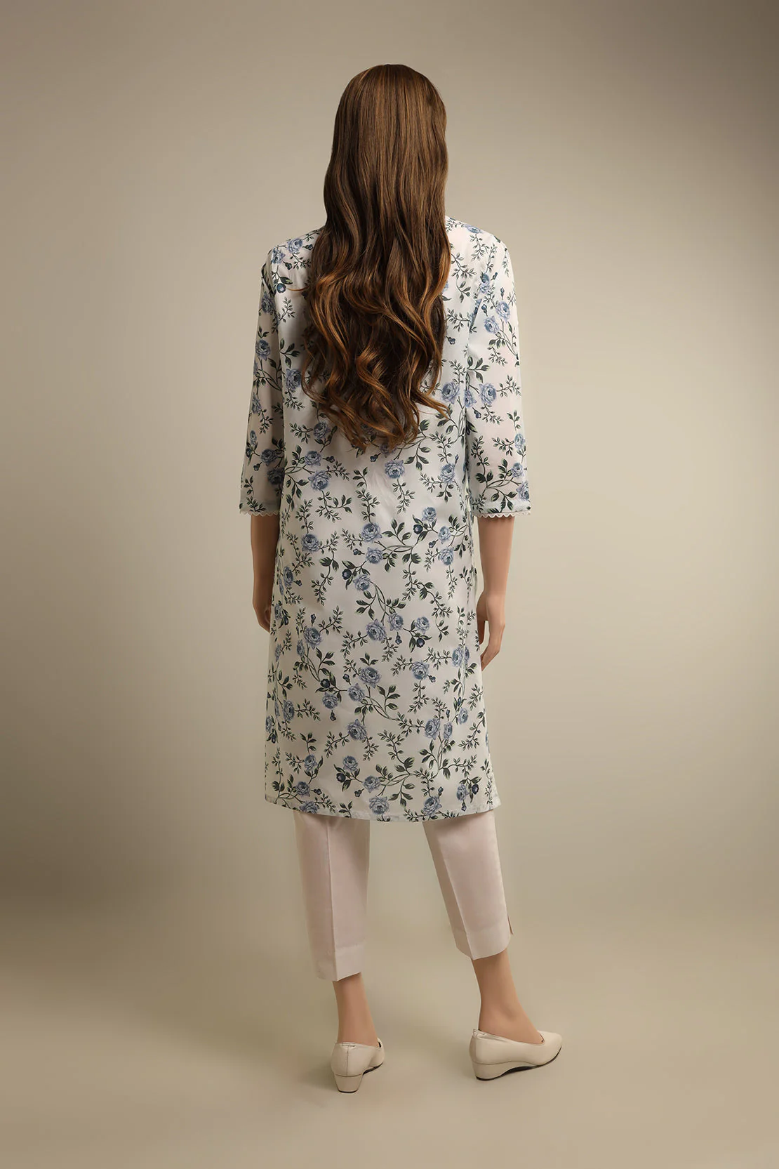 Printed Cambric Stitched Shirt - Image 2