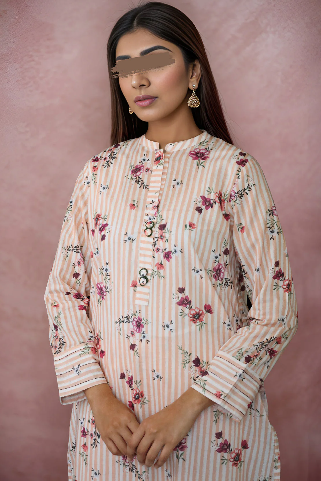 Printed Cambric Stitched Shirt - Image 3