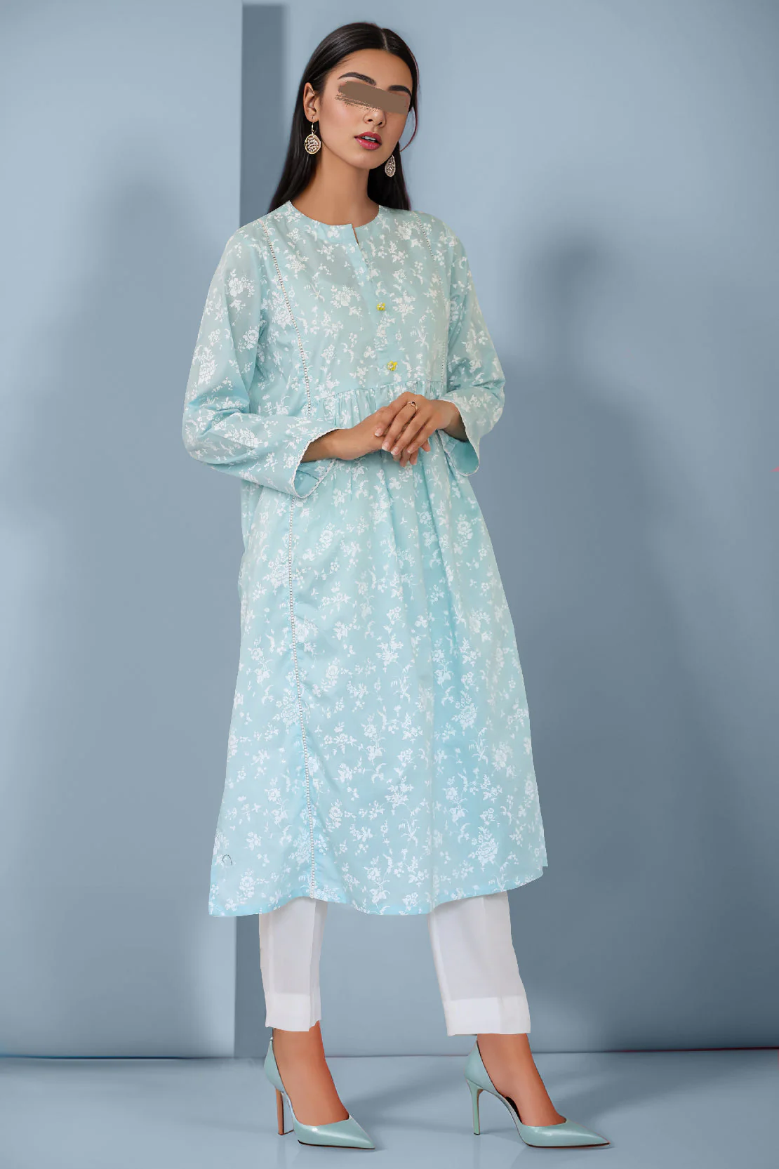 Printed Cambric Stitched Shirt - Image 2