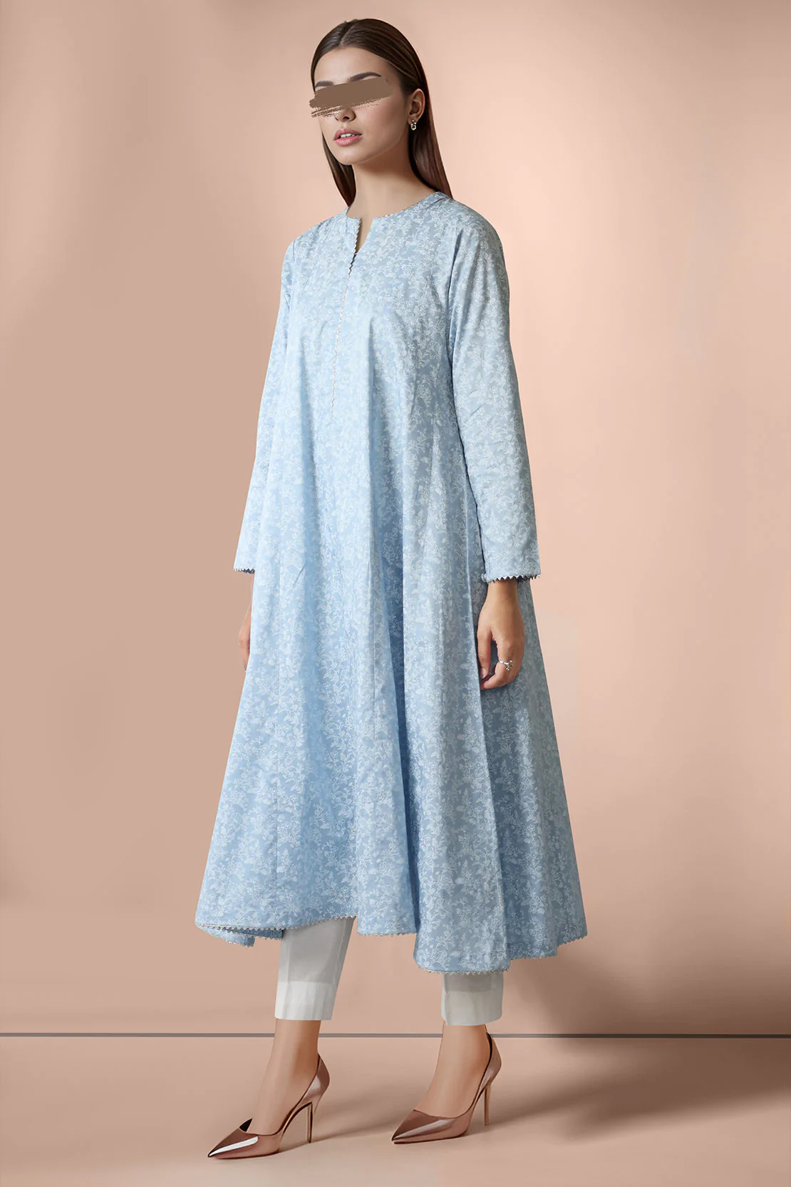 Printed Cambric Stitched Shirt - Image 2