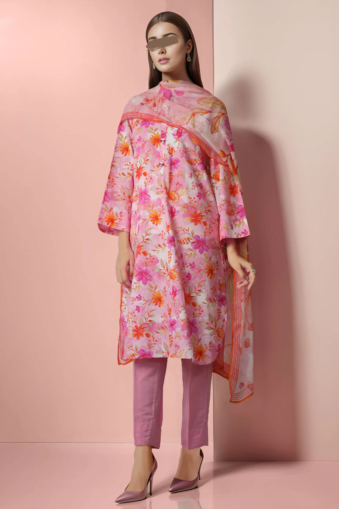 Printed Cambric Stitched Shirt - Image 2