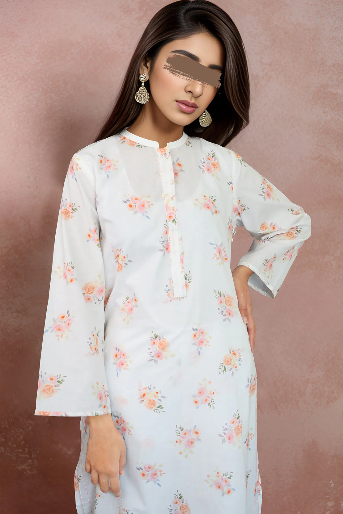 Printed Cambric Stitched Shirt - Image 2