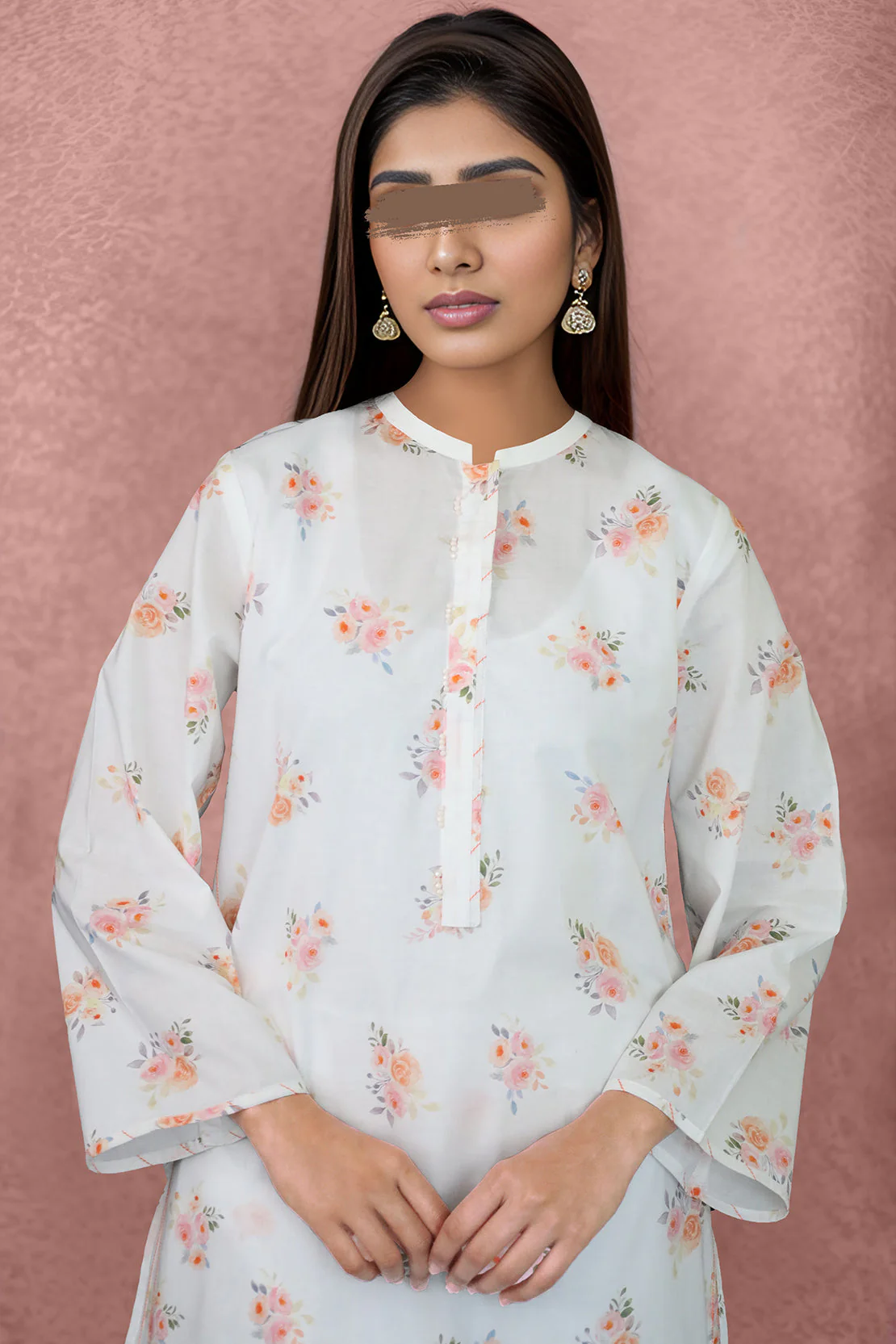 Printed Cambric Stitched Shirt - Image 3